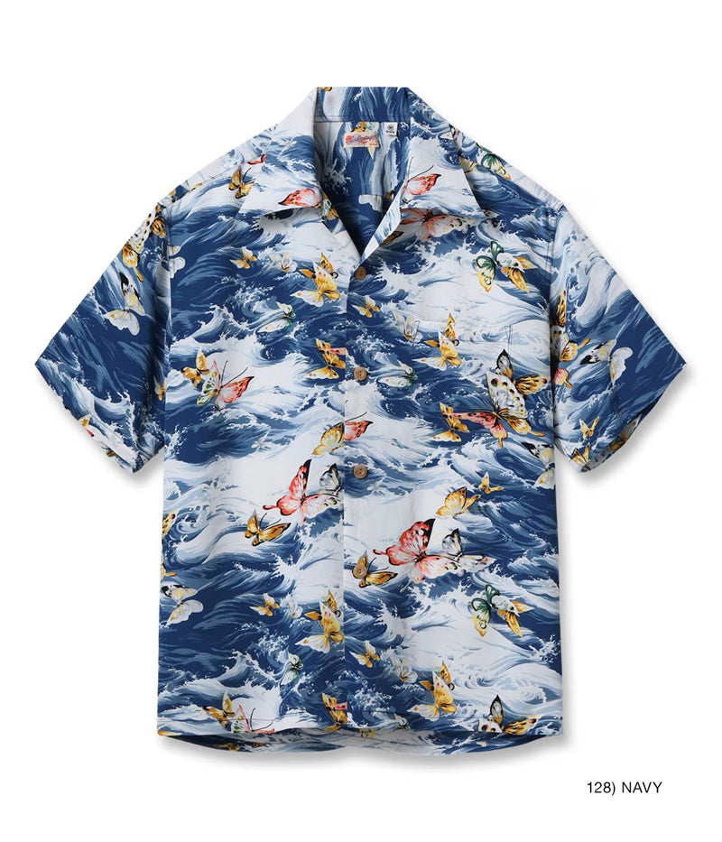 SS39627 / SUNSURF RAYON HAWAIIAN SHIRT “BUTTERFLY SPLASH”