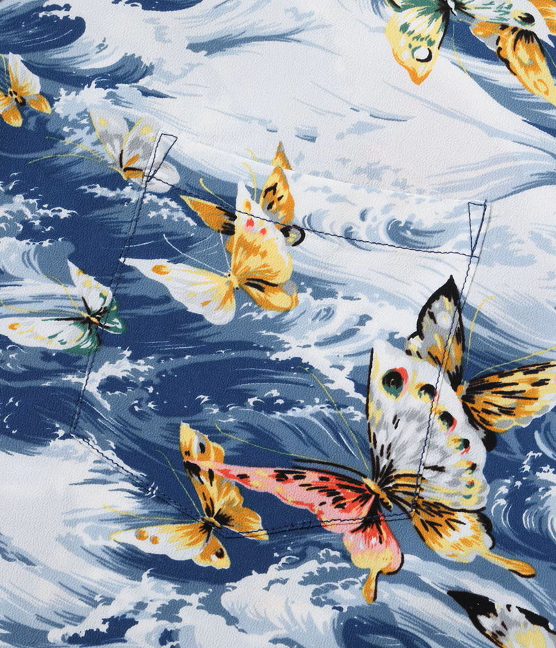 SS39627 / SUNSURF RAYON HAWAIIAN SHIRT “BUTTERFLY SPLASH”