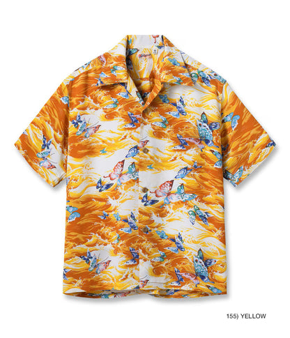SS39627 / SUNSURF RAYON HAWAIIAN SHIRT “BUTTERFLY SPLASH”