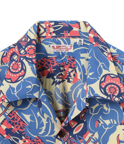 SS39628 / SUNSURF RAYON HAWAIIAN SHIRT “FUN ISLAND”