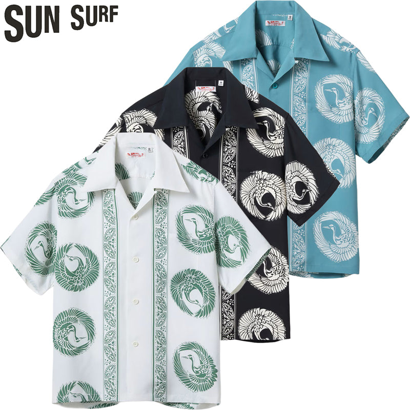 SS39629 / SUNSURF RAYON HAWAIIAN SHIRT “ORIENTAL BORDER”