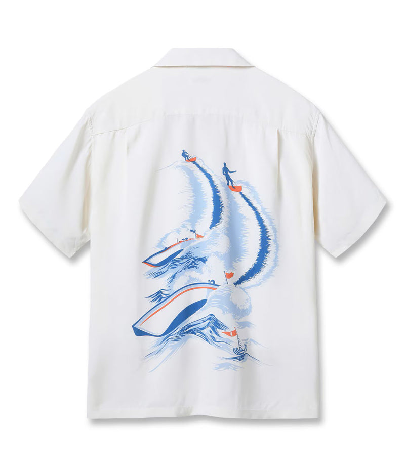 SS39630 / SUNSURF RAYON HAWAIIAN SHIRT “WATER SKIING” – Klaxon