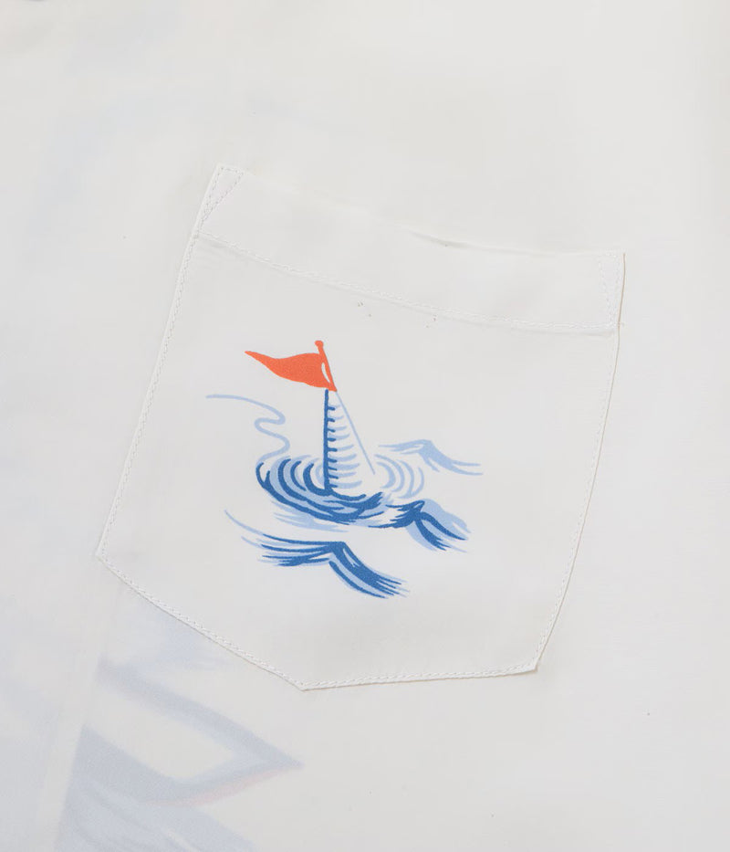 SS39630 / SUNSURF RAYON HAWAIIAN SHIRT “WATER SKIING”