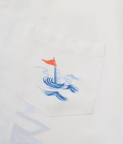 SS39630 / SUNSURF RAYON HAWAIIAN SHIRT “WATER SKIING”