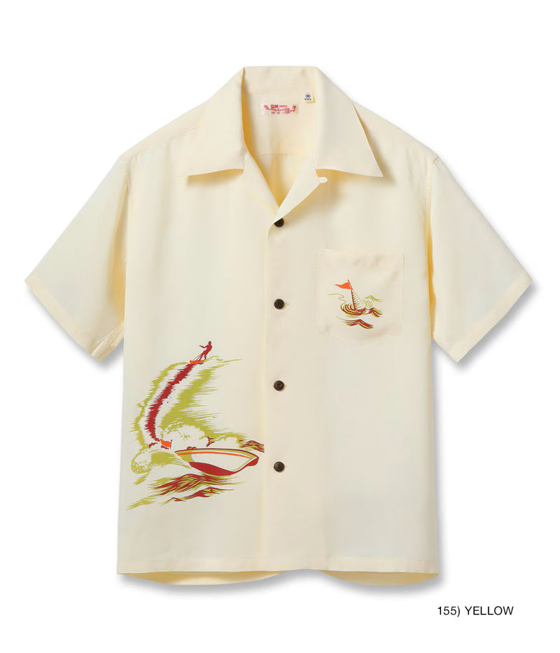 SS39630 / SUNSURF RAYON HAWAIIAN SHIRT “WATER SKIING”