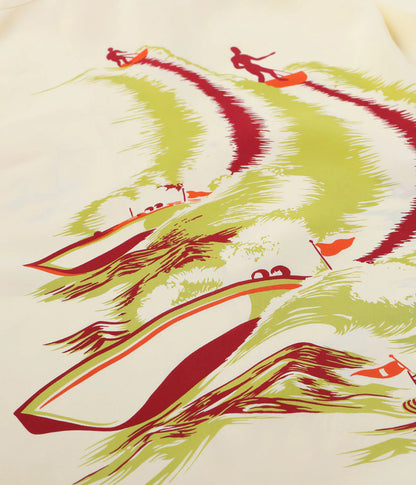 SS39630 / SUNSURF RAYON HAWAIIAN SHIRT “WATER SKIING”