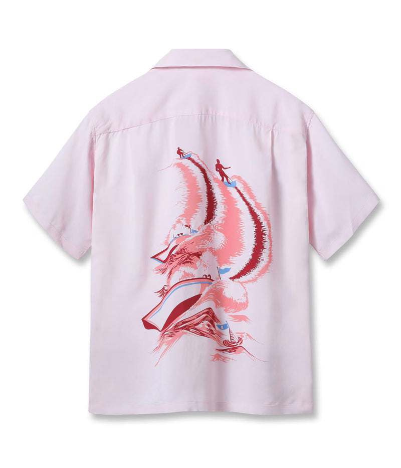 SS39630 / SUNSURF RAYON HAWAIIAN SHIRT “WATER SKIING”