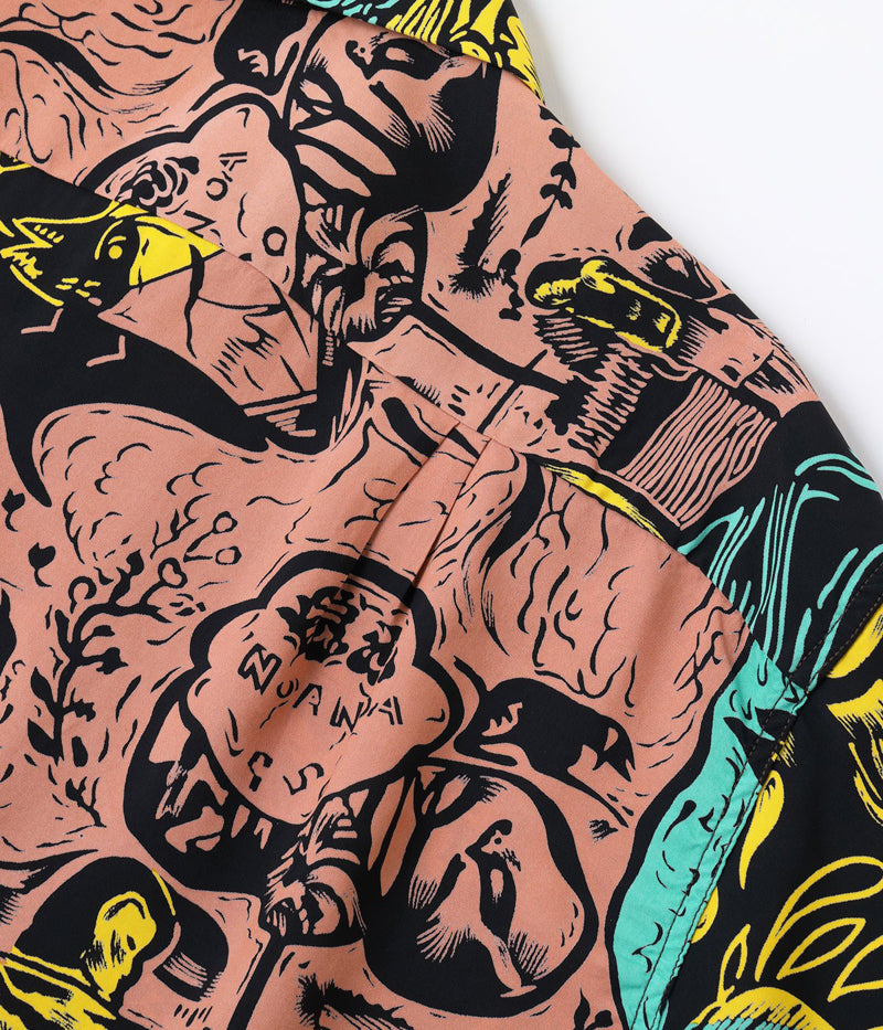 SS39673 / SUN SURF SPECIAL EDITION HAWAIIAN SHIRT “GAUGUIN WOODCUT MYSTIC” (SHORT SLEEVE)