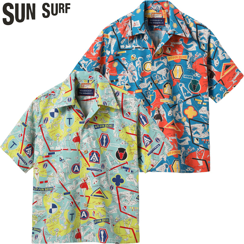 SS39676 / SUN SURF SPECIAL EDITION HAWAIIAN SHIRT “442nd”