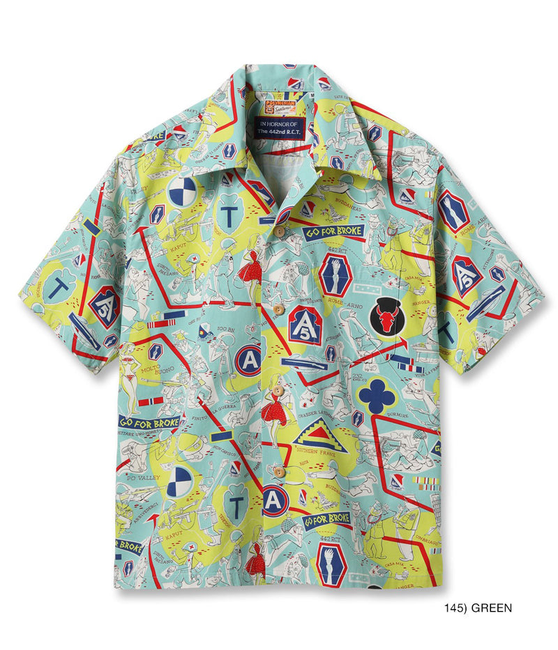 SS39676 / SUN SURF SPECIAL EDITION HAWAIIAN SHIRT “442nd”