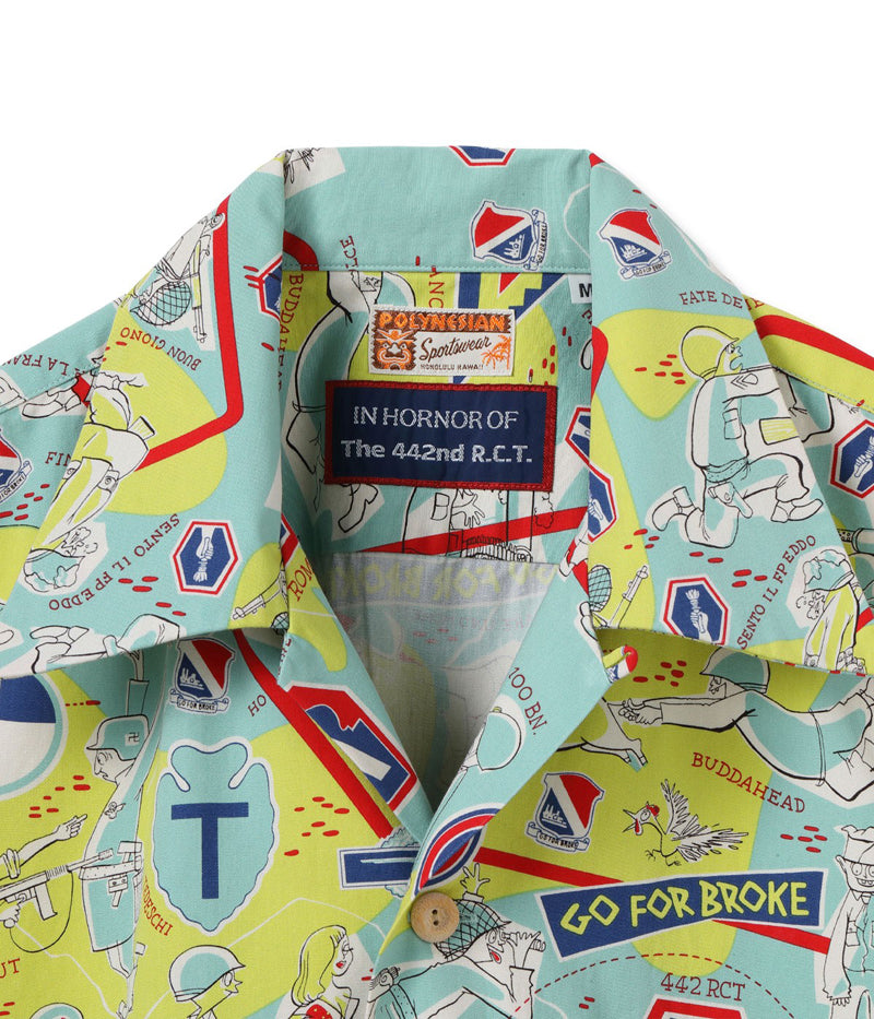 SS39676 / SUN SURF SPECIAL EDITION HAWAIIAN SHIRT “442nd”