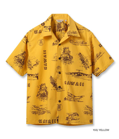 SS39698 / SUNSURF COTTON BROAD COTTON BROAD HAWAIIAN SHIRT “ISLAND AVIATION”