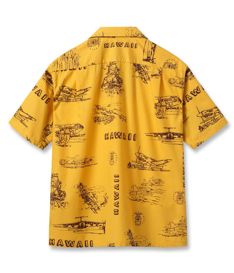SS39698 / SUNSURF COTTON BROAD COTTON BROAD HAWAIIAN SHIRT “ISLAND AVIATION”