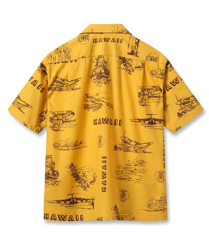 SS39698 / SUNSURF COTTON BROAD COTTON BROAD HAWAIIAN SHIRT “ISLAND AVIATION”