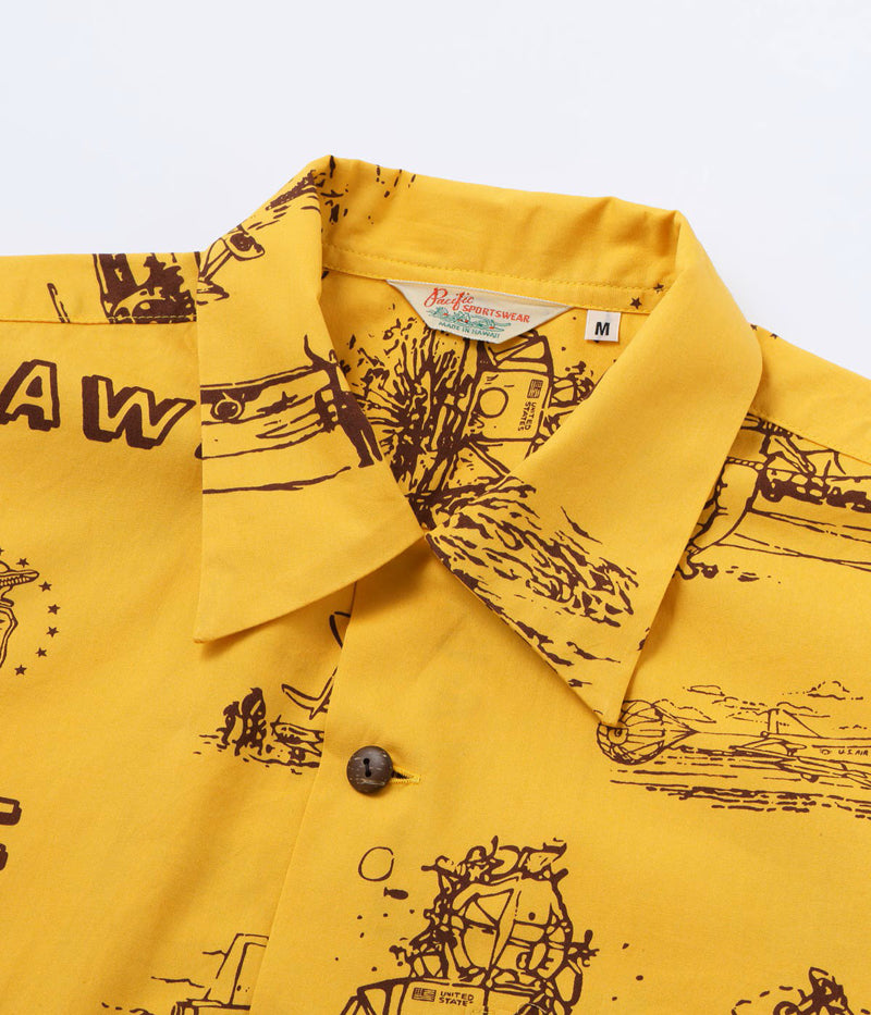 SS39698 / SUNSURF COTTON BROAD COTTON BROAD HAWAIIAN SHIRT “ISLAND