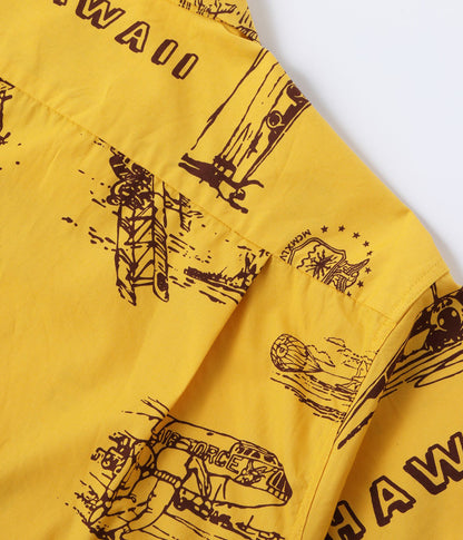 SS39698 / SUNSURF COTTON BROAD COTTON BROAD HAWAIIAN SHIRT “ISLAND AVIATION”