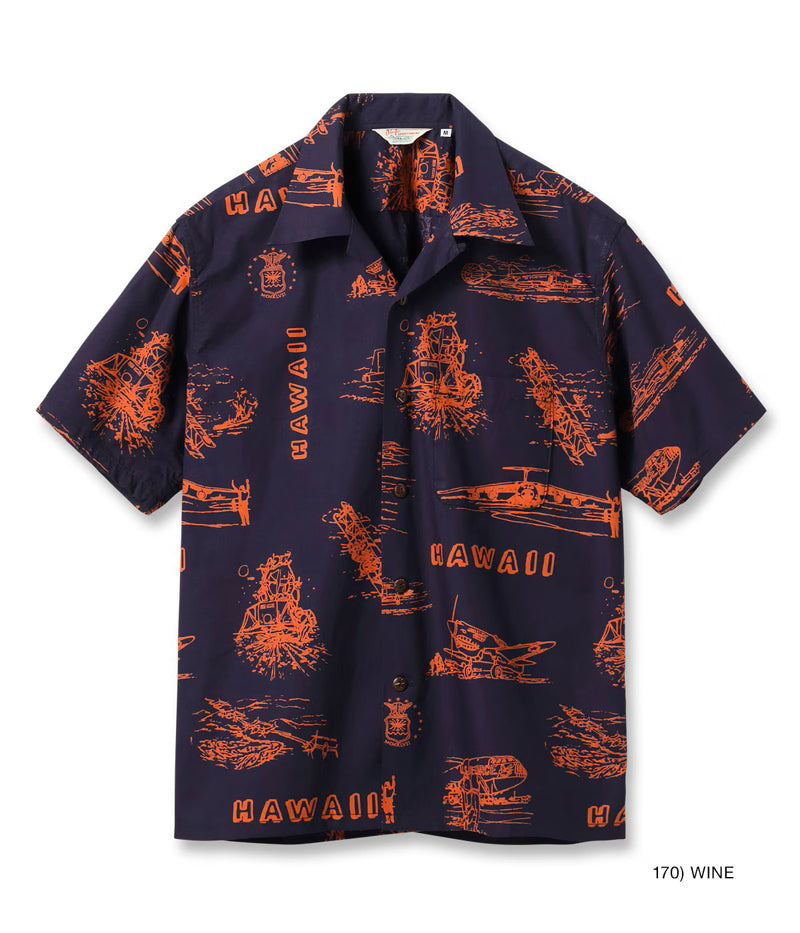 SS39698 / SUNSURF COTTON BROAD COTTON BROAD HAWAIIAN SHIRT “ISLAND