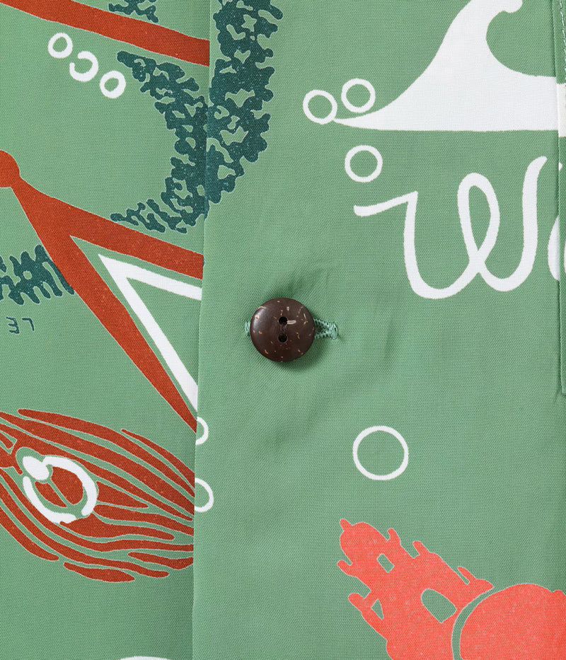 SS39741 / SUN SURF KEONI OF HAWAII HAWAIIAN SHIRT “WAIKIKI SAND” by JOHN MEIGS