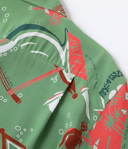 SS39741 / SUN SURF KEONI OF HAWAII HAWAIIAN SHIRT “WAIKIKI SAND” by JOHN MEIGS