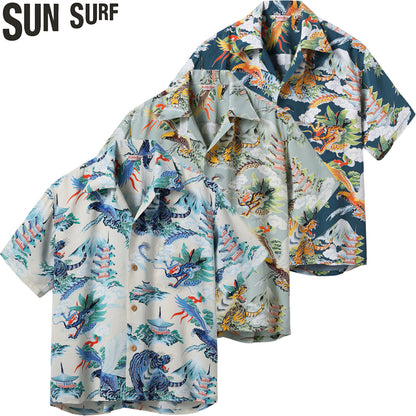 SS39743 / SUN SURF SPECIAL EDITION HAWAIIAN SHIRT “EAGLE, TIGER, DRAGON”