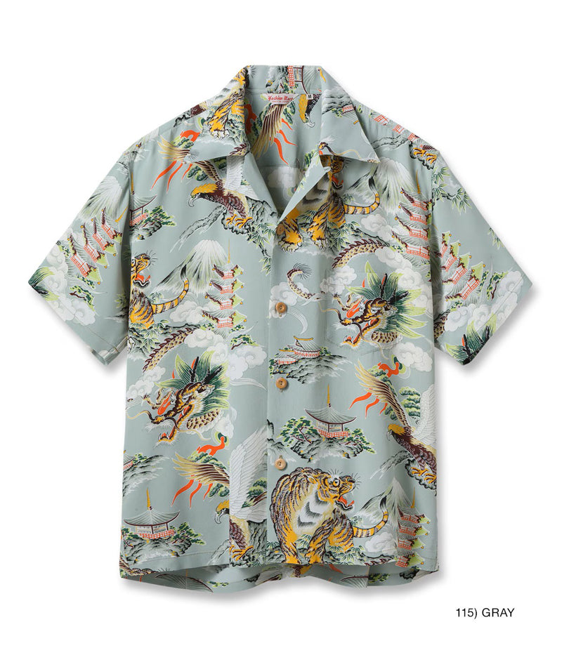 SS39743 / SUN SURF SPECIAL EDITION HAWAIIAN SHIRT “EAGLE, TIGER, DRAGON”