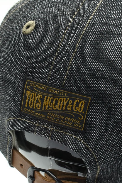 TMA2404 / TOYS McCOY MILITARY BLACK DENIM CAP "TOYS McCOY"