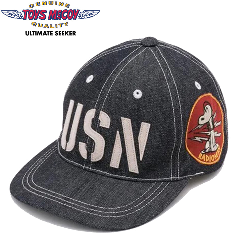 TMA2410 / TOYS McCOY U.S. NAVY DENIM CAP SNOOPY " RADIOMAN "