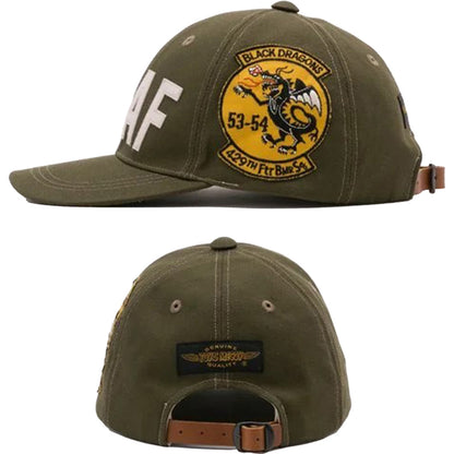 TMA2412 / TOYS McCOY MILITARY COTTON CAP 429TH FTR BMR SQ " BLACK DRAGONS "