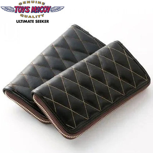 TMA2419 / TOYS McCOY LEATHER QUILTED LONG WALLET