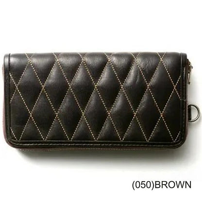 TMA2419 / TOYS McCOY LEATHER QUILTED LONG WALLET