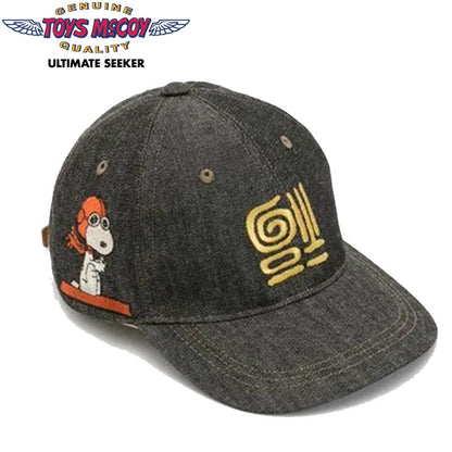 TMA2501 / TOYS McCOY 10oz BLACK DENIM CAP SNOOPY " 福 "