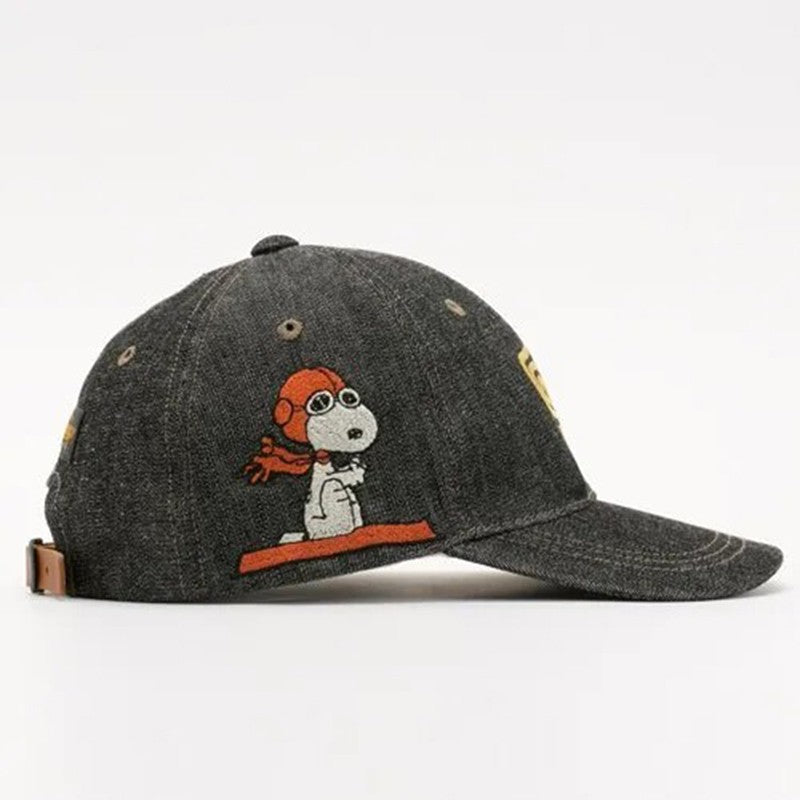 TMA2501 / TOYS McCOY 10oz BLACK DENIM CAP SNOOPY " 福 "