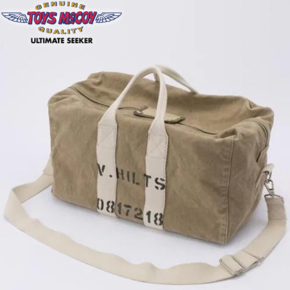 TMA2522 / TOYS McCOY AVIATOR'S KIT BAG "V.HILTS" CANVAS CLOTH
