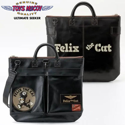 TMA2523 / TOYS McCOY LEATHER HELMET BAG FELIX THE CAT " 8 BALL "