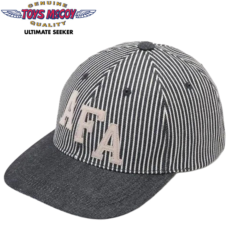 TMA2527 / TOYS McCOY MILITARY COTTON HICKORY/DENIM CAP " AFA "