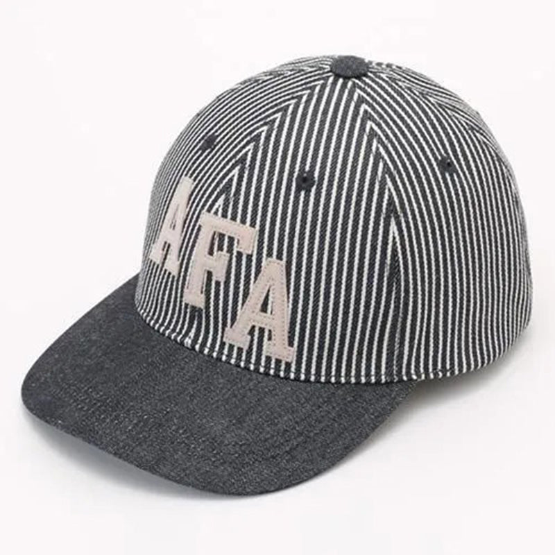 TMA2527 / TOYS McCOY MILITARY COTTON HICKORY/DENIM CAP " AFA "