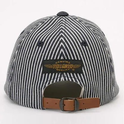 TMA2527 / TOYS McCOY MILITARY COTTON HICKORY/DENIM CAP " AFA "