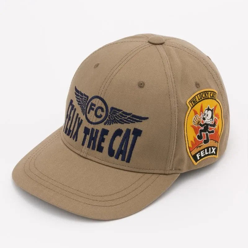 TMA2601 / TOYS McCOY MILITARY COTTON HERRINGBONE CAP " FELIX THE CAT "