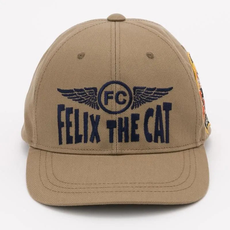TMA2601 / TOYS McCOY MILITARY COTTON HERRINGBONE CAP " FELIX THE CAT "
