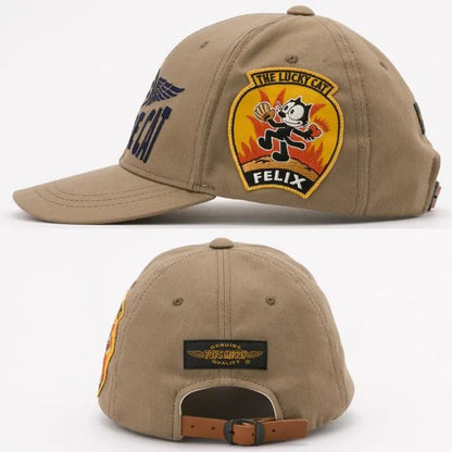 TMA2601 / TOYS McCOY MILITARY COTTON HERRINGBONE CAP " FELIX THE CAT "