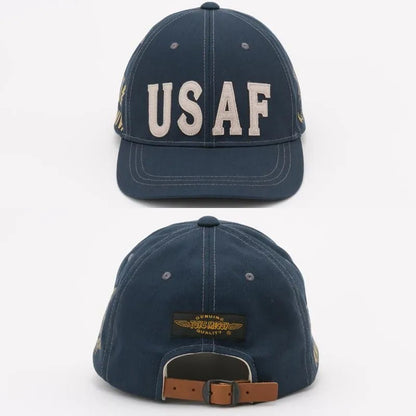 TMA2603 / TOYS McCOY MILITARY COTTON HERRINGBONE CAP USAF " 30TH ANNIV. "