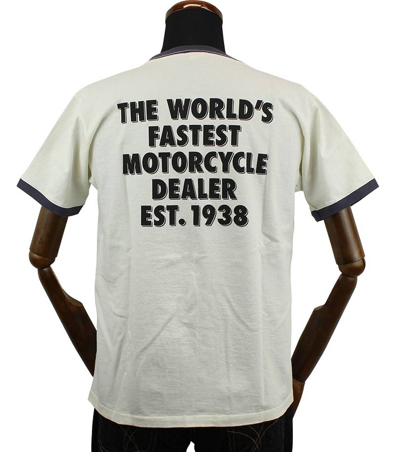 TMC2339 / TOYS McCOY MOTORCYCLE TEE " JOHNSON MOTORS NO.1 "