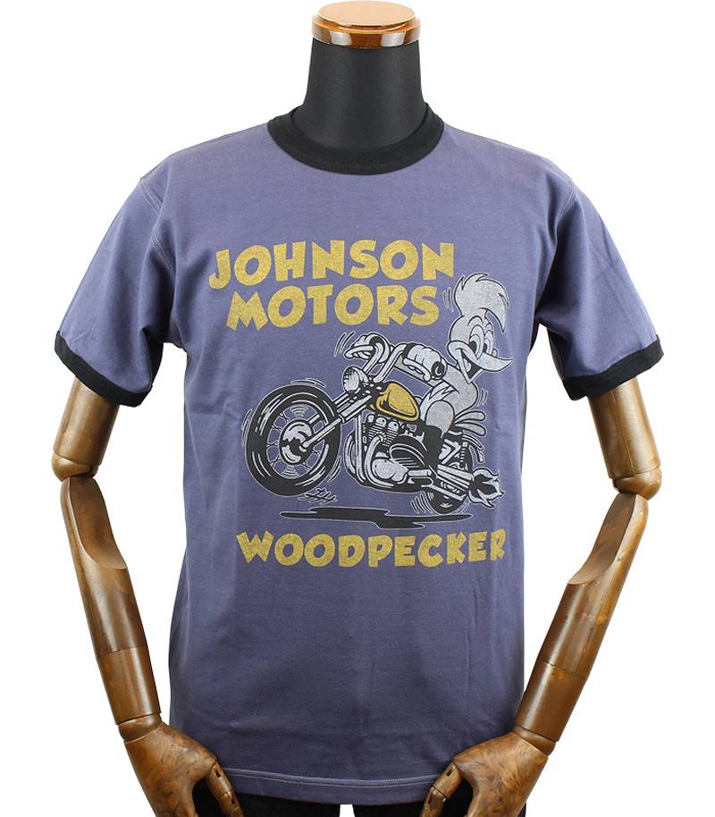 TMC2349 / TOYS McCOY WOODY WOODPECKER TEE " JOHNSON MOTORS "