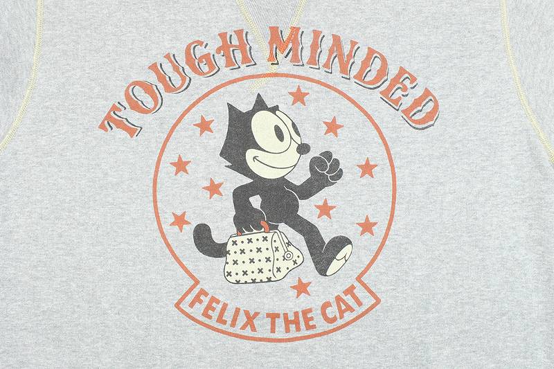 TMC2361 / TOYS McCOY MILITARY SWEAT SHIRT FELIX THE CAT "TOUGH MINDED"