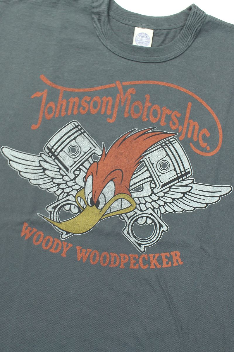 TMC2406 / TOYS McCOY WOODY WOODPECKER TEE " JOHNSON MOTORS "