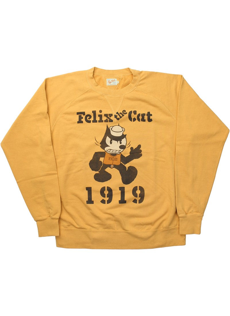 TMC2449 / TOYS McCOY GARMENT DYING SWEAT SHIRT FELIX THE CAT "1919"