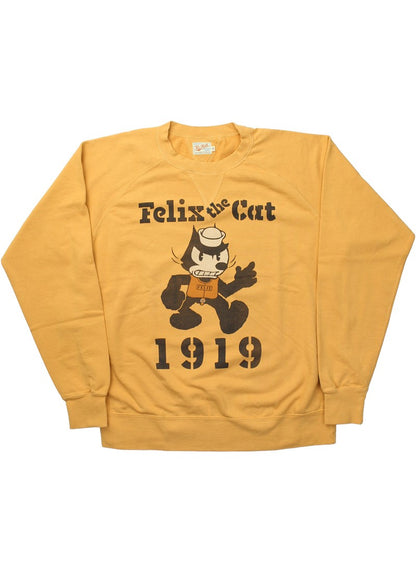 TMC2449 / TOYS McCOY GARMENT DYING SWEAT SHIRT FELIX THE CAT "1919"