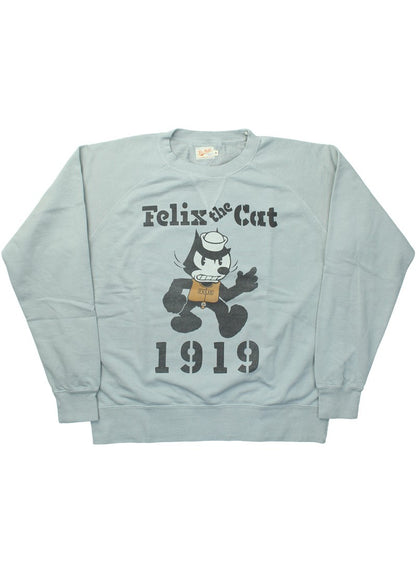 TMC2449 / TOYS McCOY GARMENT DYING SWEAT SHIRT FELIX THE CAT "1919"