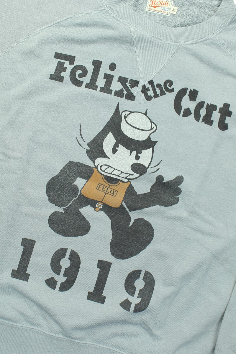 TMC2449 / TOYS McCOY GARMENT DYING SWEAT SHIRT FELIX THE CAT "1919"