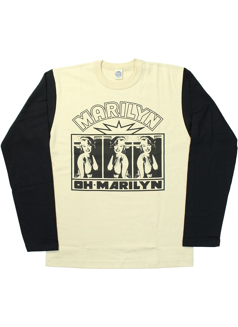 TMC2453 / TOYS McCOY LONG SLEEVE TEE MARILYN MONROE "OH・MARILYN"